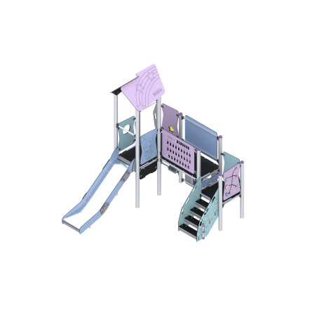 Spielset mit Rutsche und Brücke