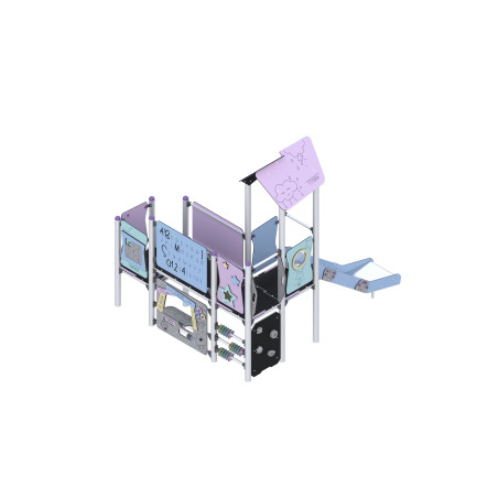 Spielset mit Rutsche und Brücke