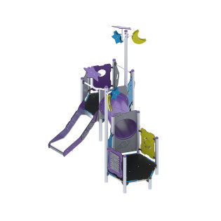 Play set with slide and tunnel 2