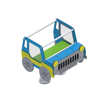 Two-seater rocking car