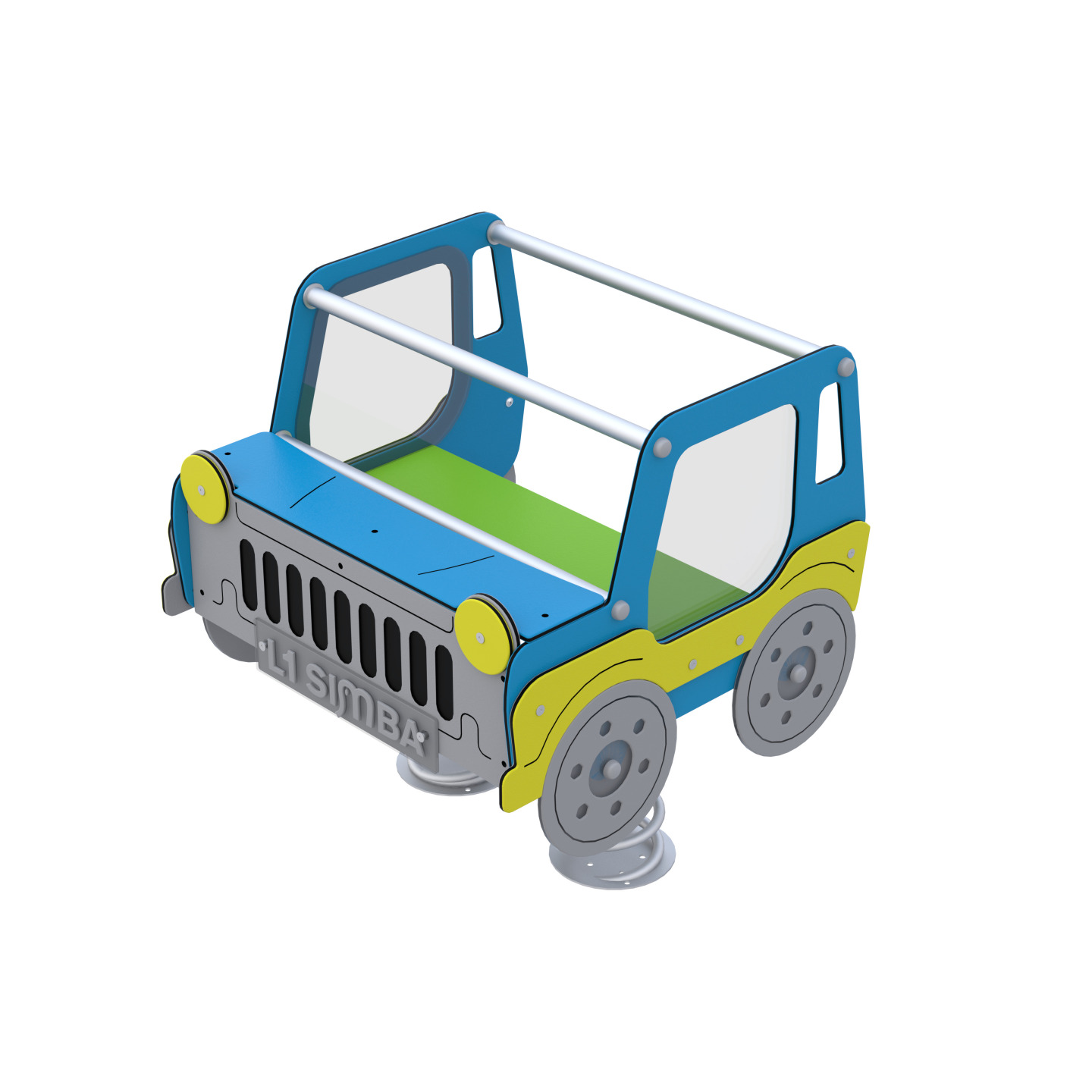 Two-seater rocking car