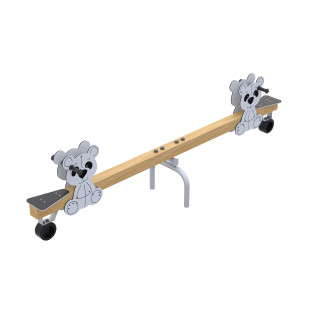 Wooden seesaw panda 2