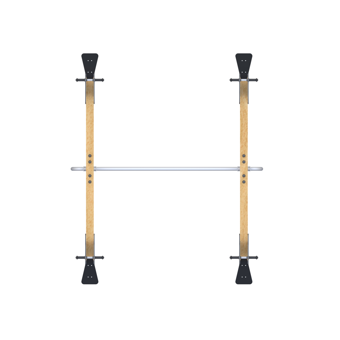Double wooden panda swing