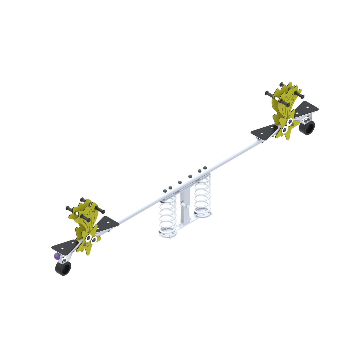 Four-person metal seesaw whistle