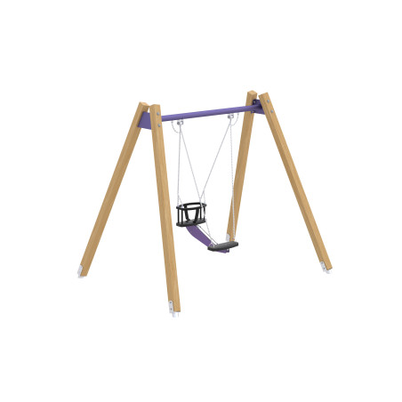 Holzschaukel
