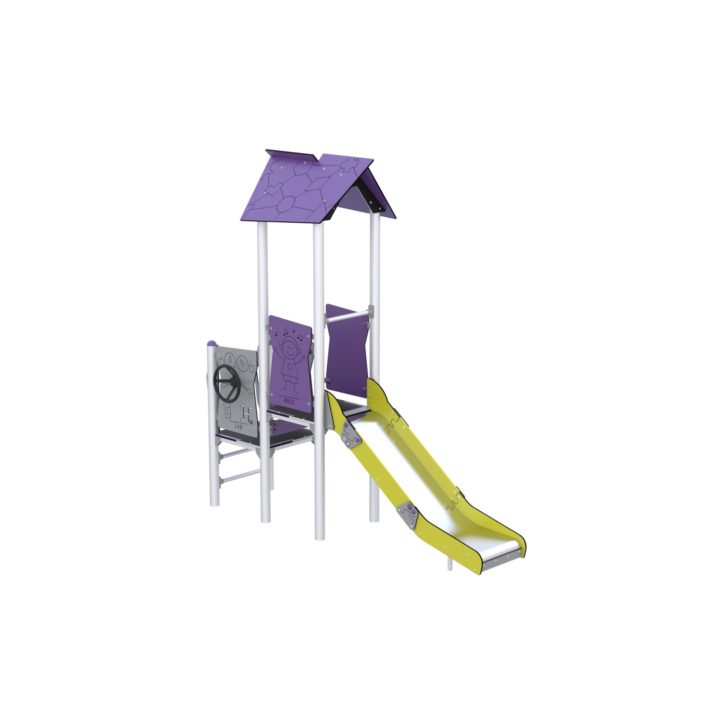 Play set with slide