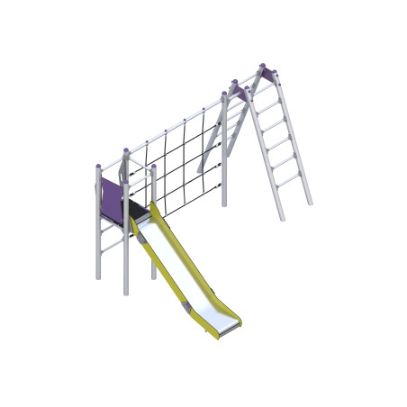 Play set with ladder and ropes