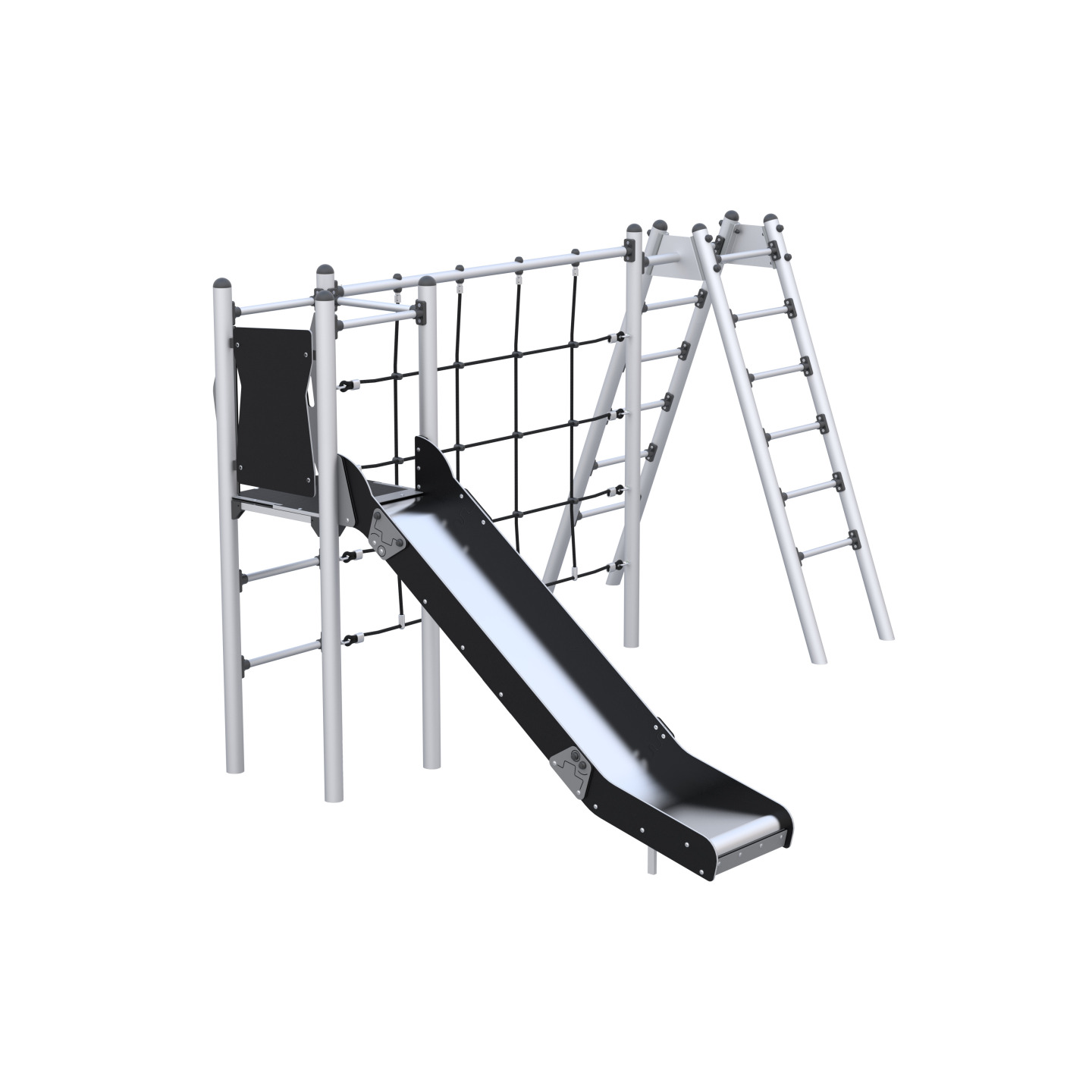 Play set with ladder and ropes