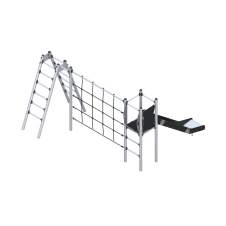Play set with ladder and ropes