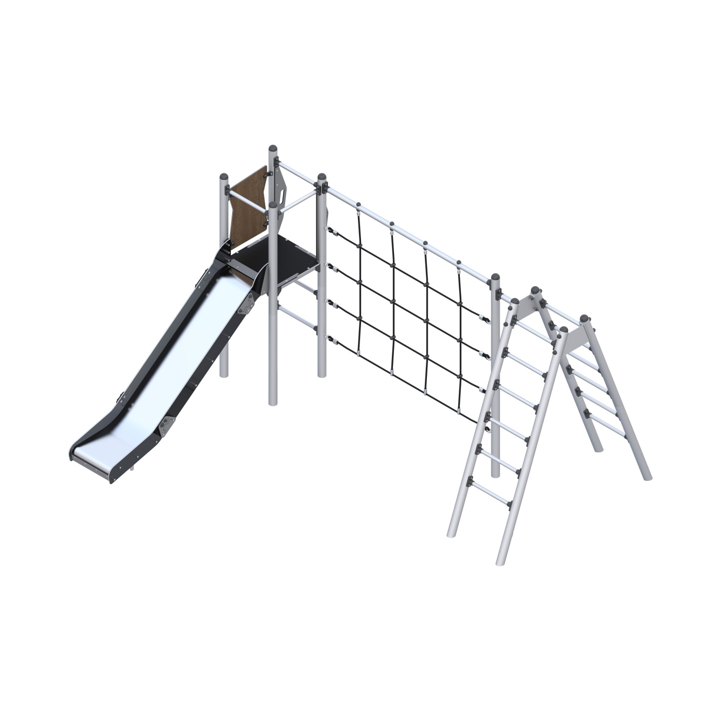 Play set with ladder and ropes